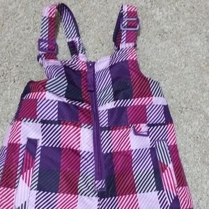 Circo-Plaid Purple and Pink Winter Overalls